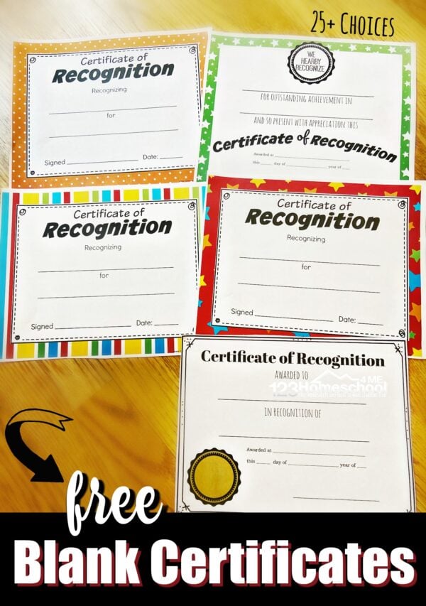 🏆 Free Printable Homeschool Certificate