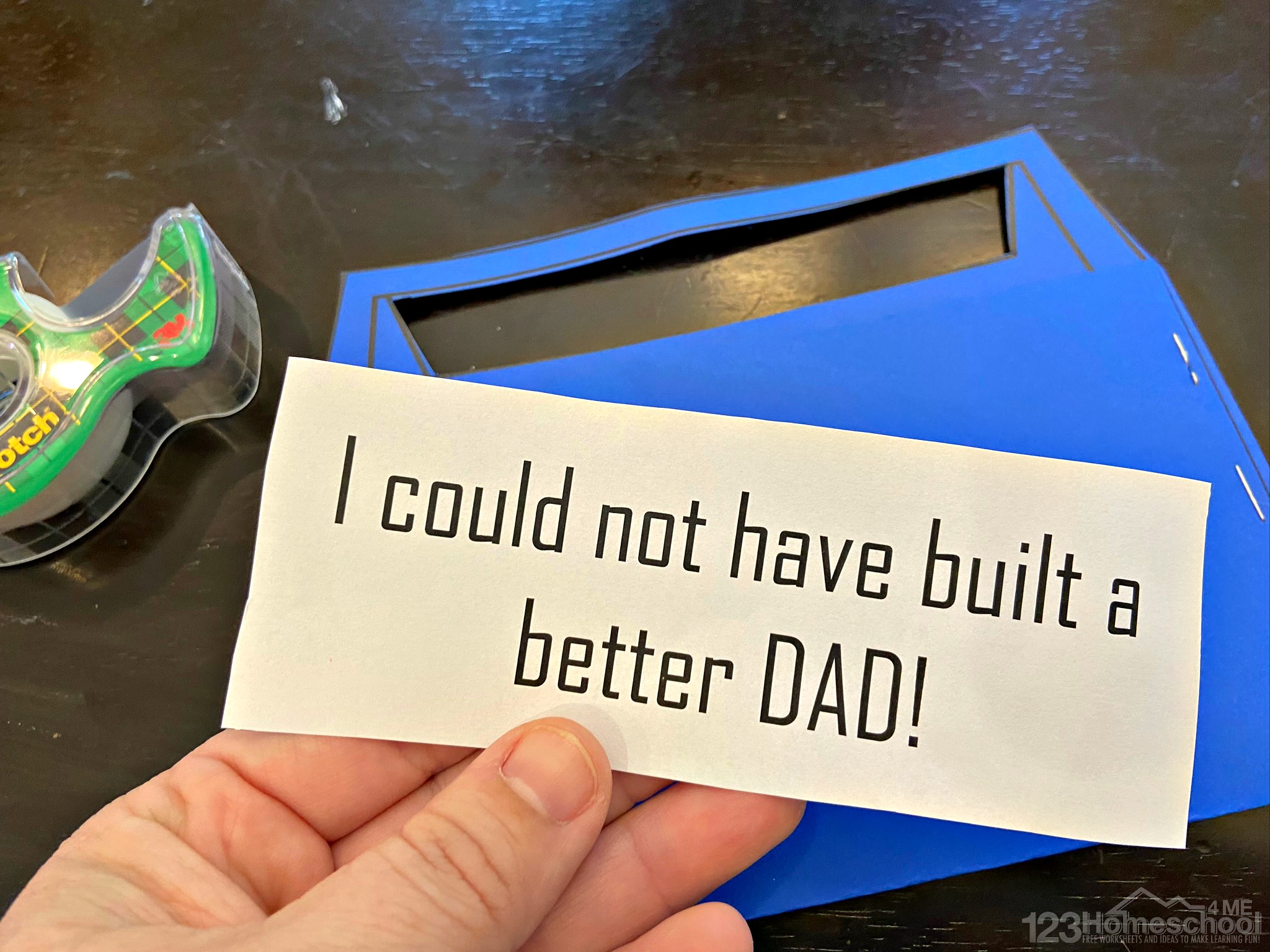 Cute Toolbox Printable Fathers Day Craft - Free Printable!