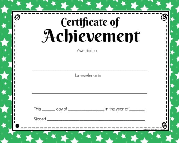 FREE Printable Certificates for Kids
