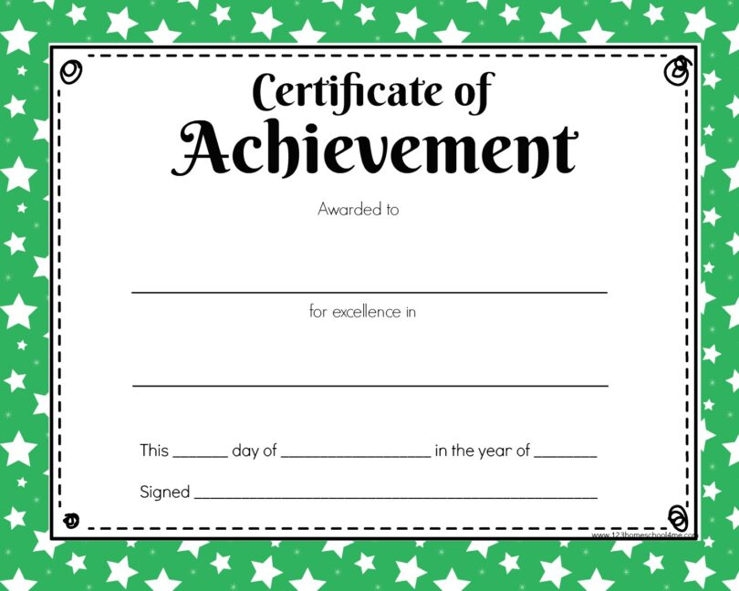 FREE Printable Certificates for Kids