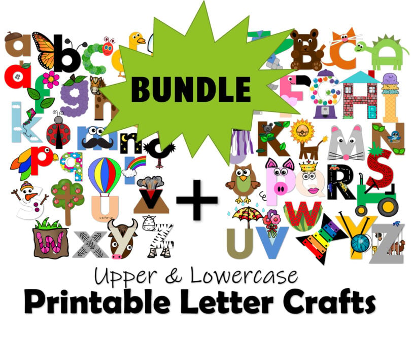 Printable Alphabet Crafts BUNDLE