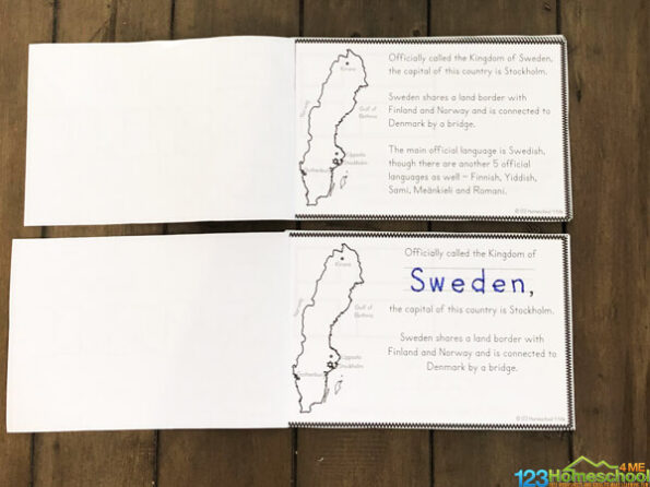 FREE Sweden For Kids Printable Reader Printable Book