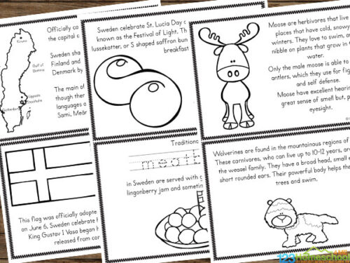 FREE Sweden For Kids Printable Reader Printable Book