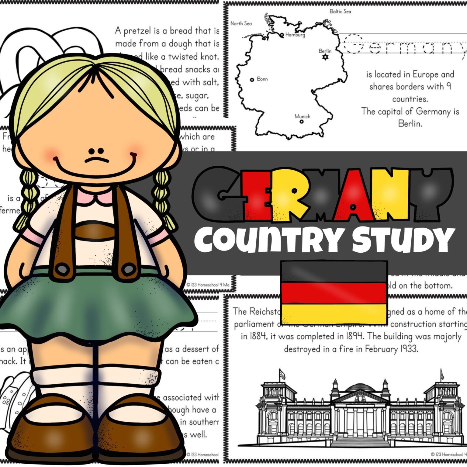 FREE Germany for Kids Printable Book