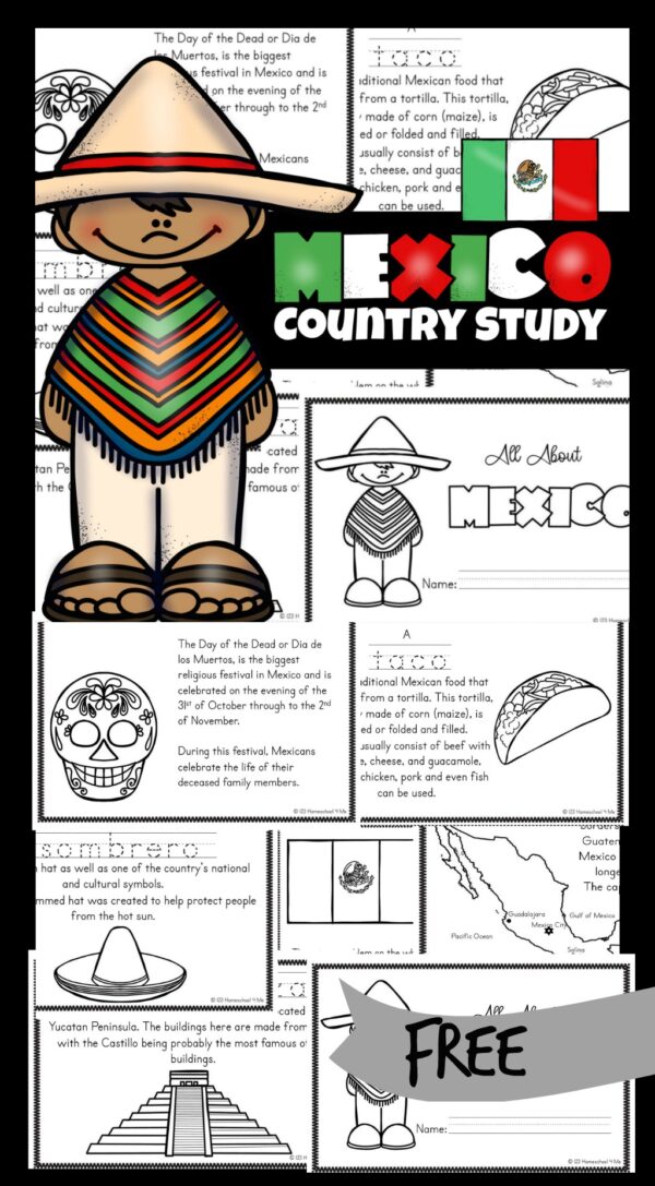 FREE Printable Mexico For Kids Worksheets FREE Printable Mexico For Kids Worksheets