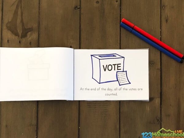 free printable voting reader for children