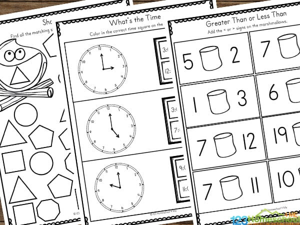 summer math for kindergartners