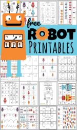 FREE Robot Printables Worksheets for Preschool and Kindergarten