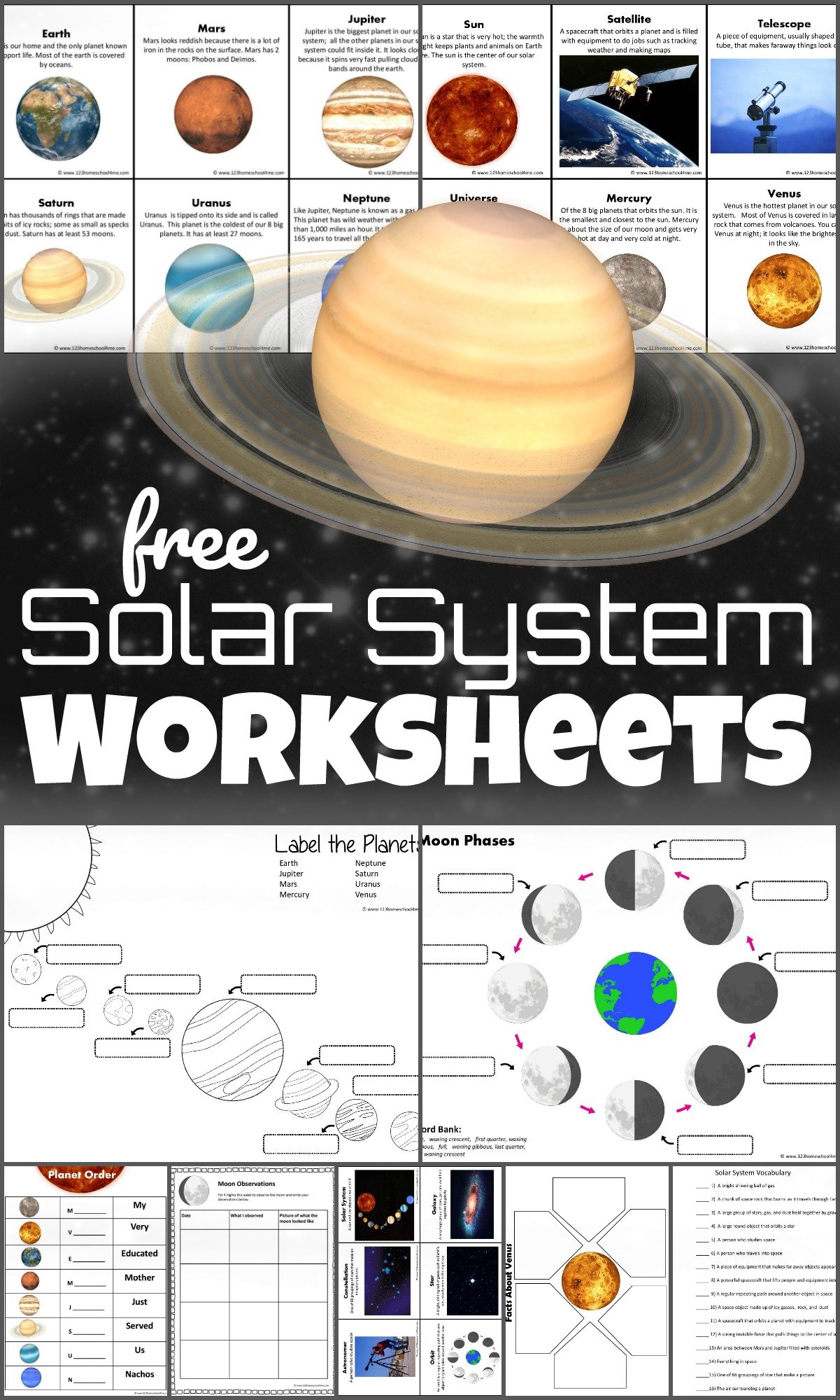 Planets For Kids Free Games, Activities, Puzzles