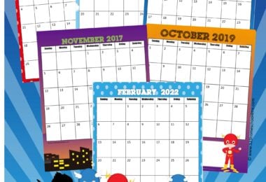 free printable calendars