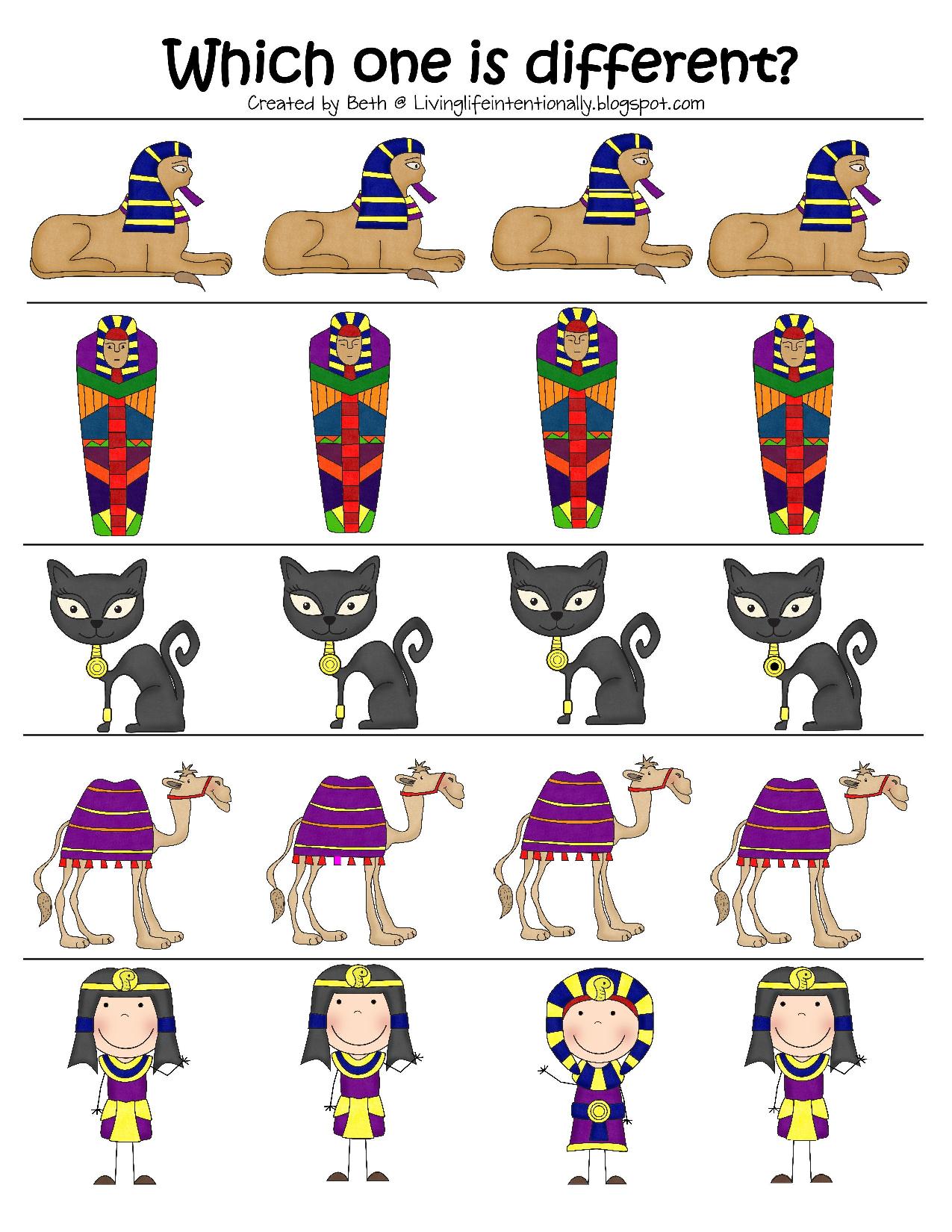 Free Printable Ancient Egypt Worksheets