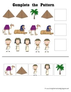 egypt worksheets