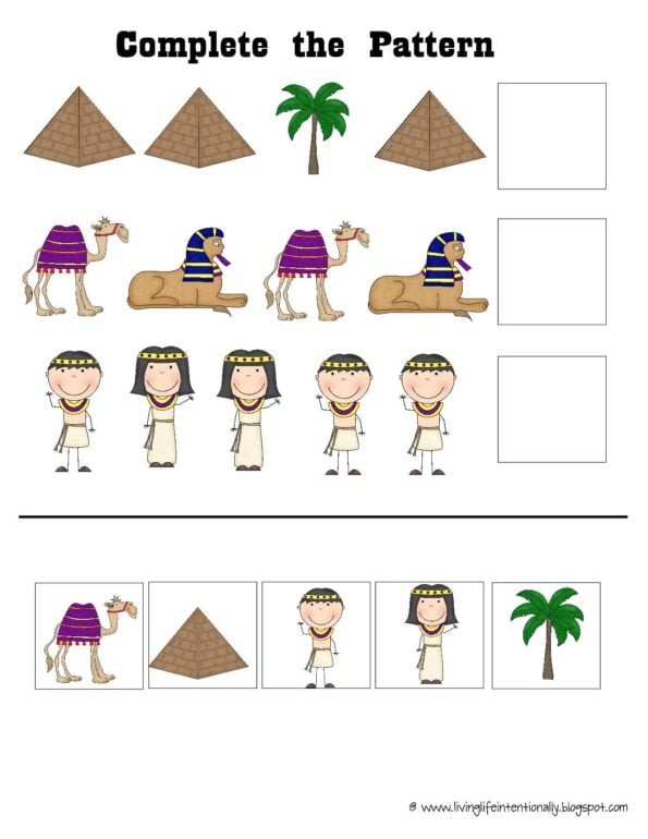 Free Printable Ancient Egypt Worksheets