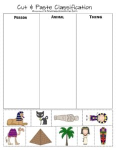 free ancient egypt worksheets