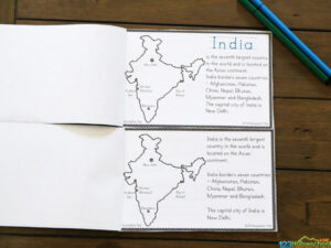 India For Kids Printable Book