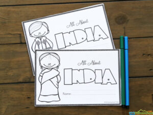 India For Kids Printable Book