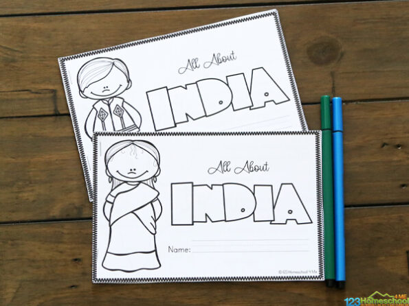 India For Kids Printable Book