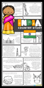 India For Kids Printable Book