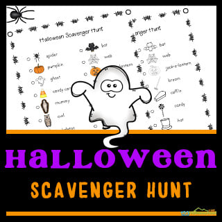FREE Printable Kids Halloween Scavenger Hunt