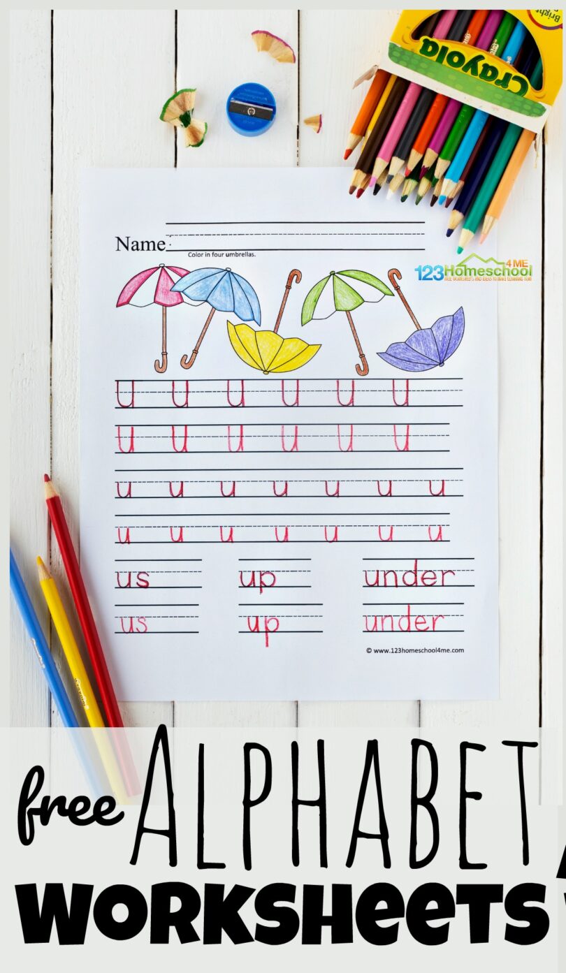 ️ Free Printable Alphabet Worksheets for Kids