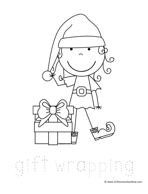 gift wrapping elf