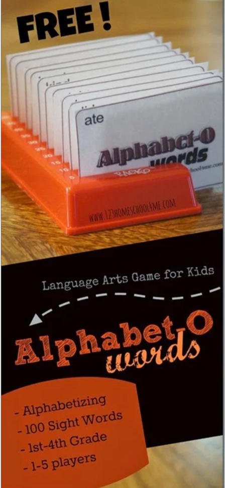 Alphabet O FREE Printable Alphabetizing Games