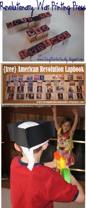 Learn about the American Revolutionary War for Kids with this fun history for kids lesson. We've included fun hands-on American history activities like a printing press Revolutionary War Project Ideas , lots of great book recommendations, and a free printable revolutionary war lapbook with important dates and people. This is a fun American history for kids unit for kindergartners, first graders, 2nd graders, 3rd graders, 4th graders, 5th graders, and 6th graders.