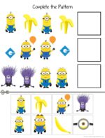 FREE Minion Worksheet Printables for Kids