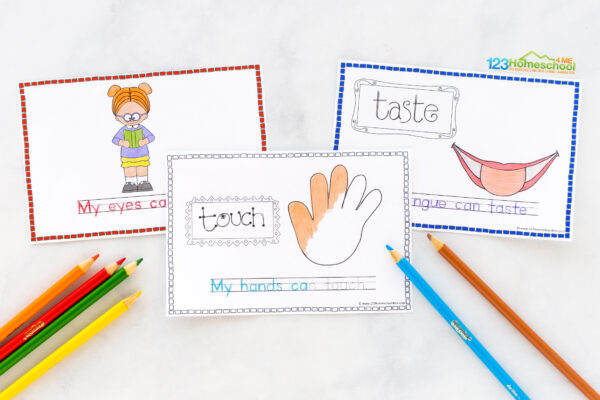 👅👂👃👀👉 My Five Senses Story Book Free Printable pdf