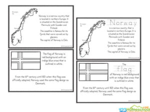 FREE Norway for Kids Book to Color and Learn