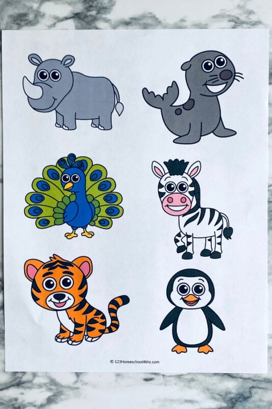 Zoo Keeper Pretend Play - Printables for Dramatic Play for Preschoolers