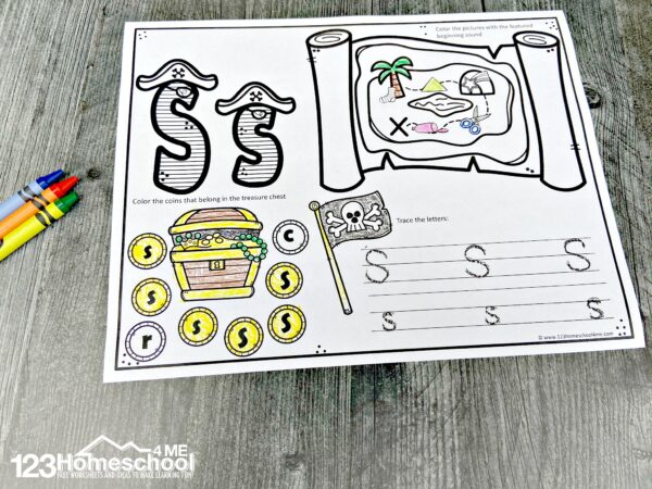 FREE Printable Alphabet Pirate Worksheets For Kids