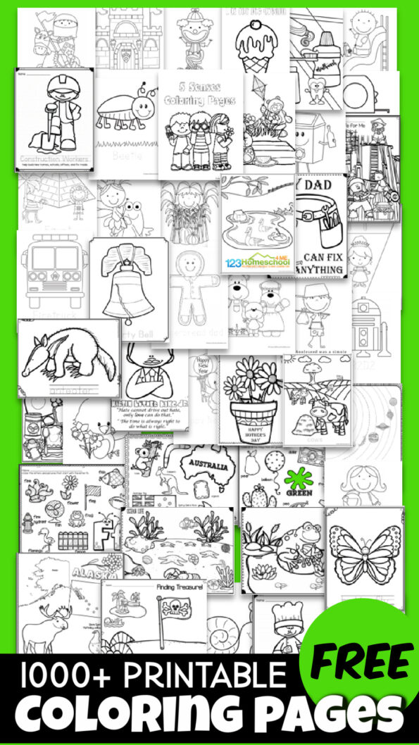 Ã°Å¸â€“ÂÃ¯Â¸Â FREE Free Printable, EASY Coloring Pages (over 1000 pages!)