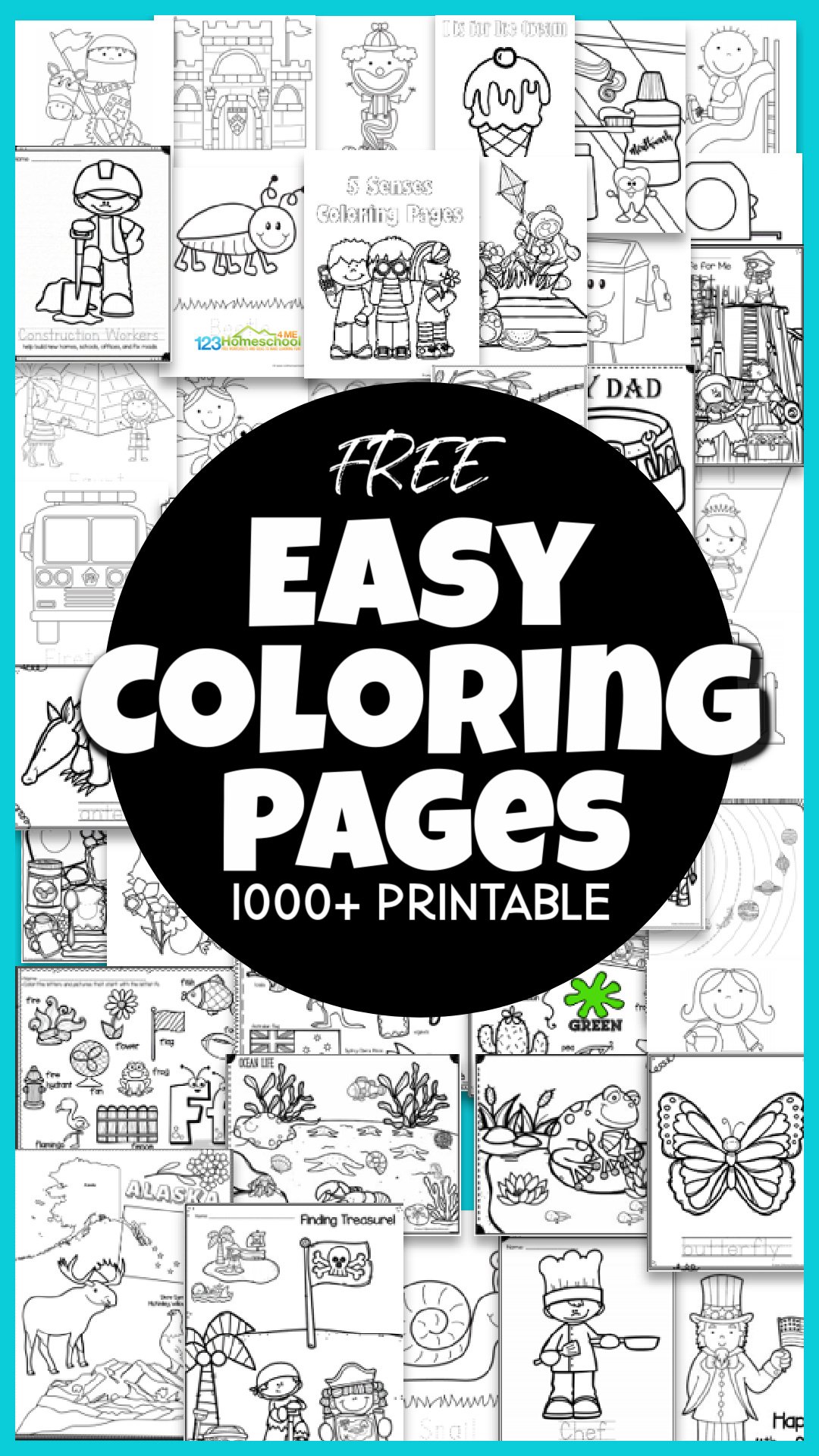 Cute Stuff Coloring Book, Adorable Illustration, designs for Kids