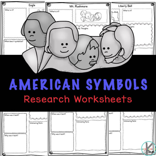 🗽 FREE American Symbols for Kids Printable Worksheets