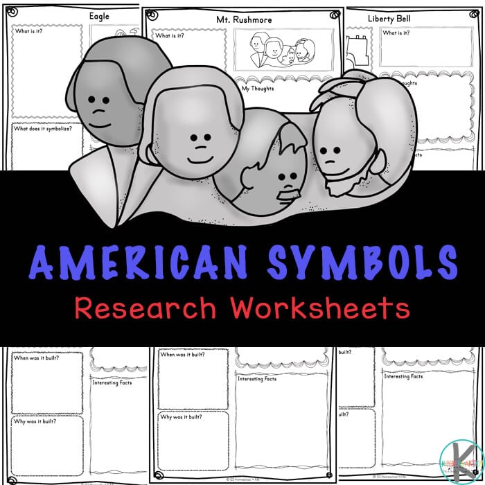 FREE American Symbols for Kids Printable Worksheets