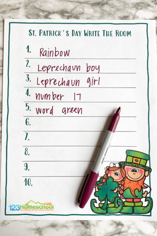 St patricks day worksheets