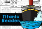 Make learning about the Titanic for Kids fun and easy with this free printable reader. Children from kindergarten, first grade, 2nd grade, 3rd grade, 4th grade, 5th grade, and 6th grade students will read, color and learn titanic facts for kids. Not only is this a great way to work on reading skills, but a great way to learn bout some history for kids while learning about the most luxurious and impressive ship of her time with intersting titanic information. Simply download pdf file with titanic printables and you are ready to play and learn!