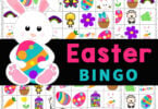 Celebrate the seaons with a fun Easter Bingo! This Easter Bingo Printable is a no-prep activity for kids of all ages using a FREE Easter game printable!