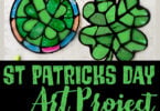 Looking for a really fun and easy-to-make shamrock craft? This cute St Patricks Day Art project uses a template to make this st Patrick's day preschool craft simple enough for toddler, pre-k, kindergarten, first grade, 2nd grade, and 3rd graders too. All you need is black glue and colorful sharpie markers to make a truly beautiful four leaf clover or rainbow suncatcher craft. Simply download pdf file with st patrick's day printable and you are ready to get crafty!