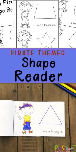 pirate shapes emergent readers