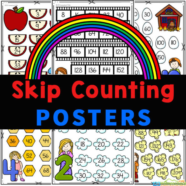 Cute Skip Counting Charts - Skip Counting Activities for Kids