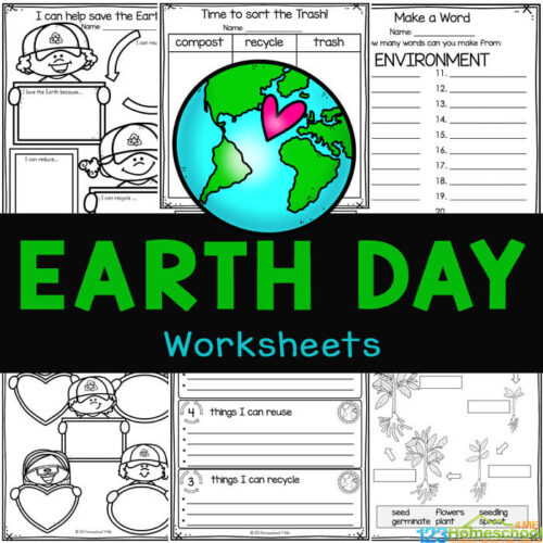  free printable earth day worksheets