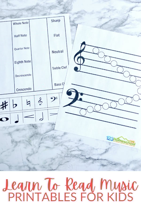  free learn how to read music printables for kids