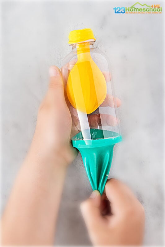Make a working model of your lungs using a plastic bottle and a ballon with this simple and clever lungs for kids, human body activity.