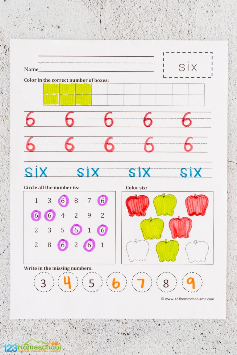 free number writing practice 1 20 worksheets