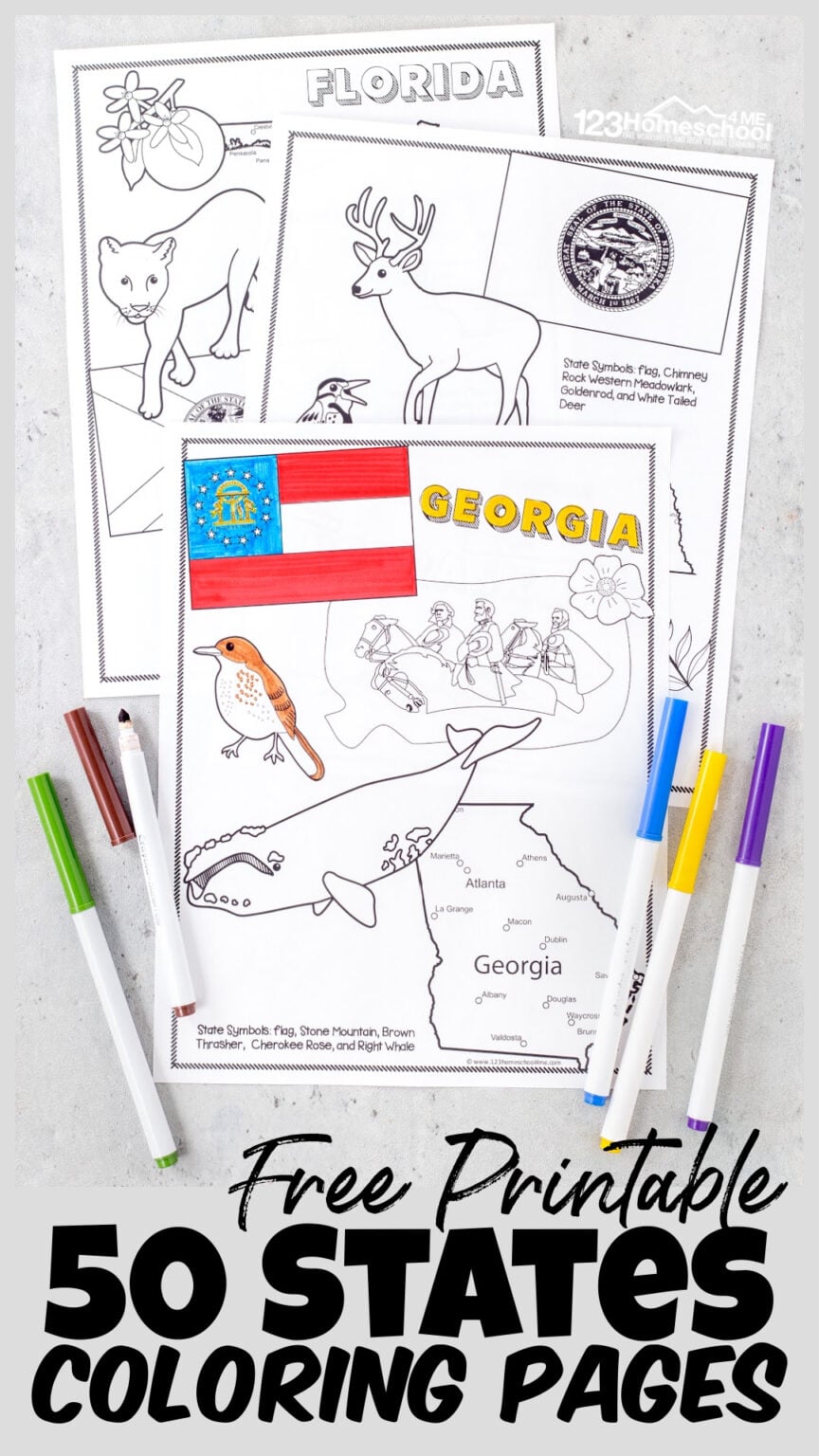 Free Printable List of States and Capitals