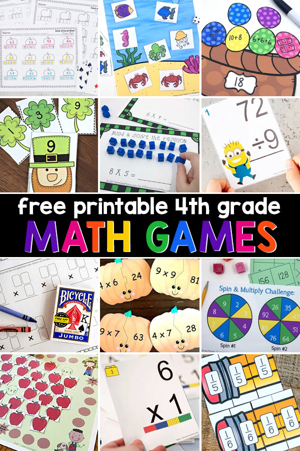 250+ FREE Printable Fun Math Activities for Kids