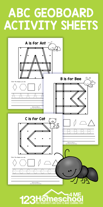 Geoboard Number Mats for Preschool & Pre-K - Pre-K Pages