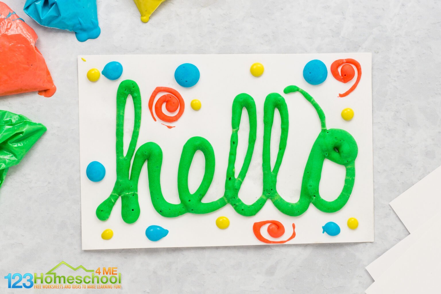 Easy, DIY Microwave Puffy Paint Recipe for Kids